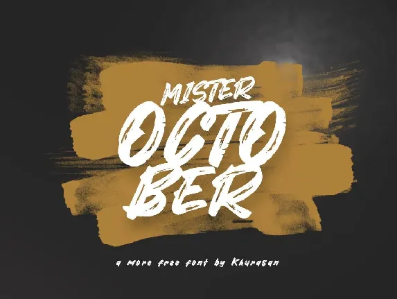 Mister October font