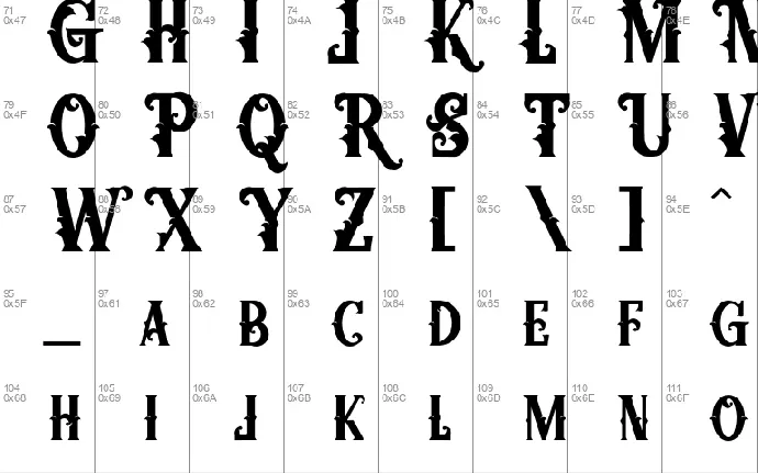 Variant font