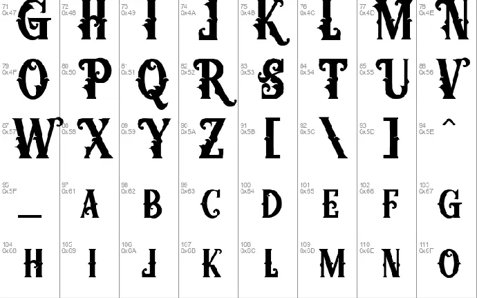 Variant font