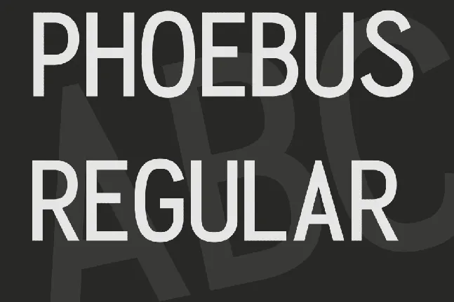 Phoebus font