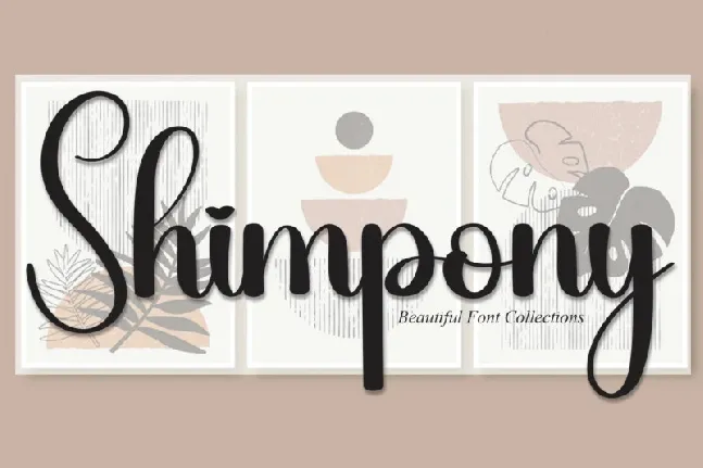 Shimpony Script font