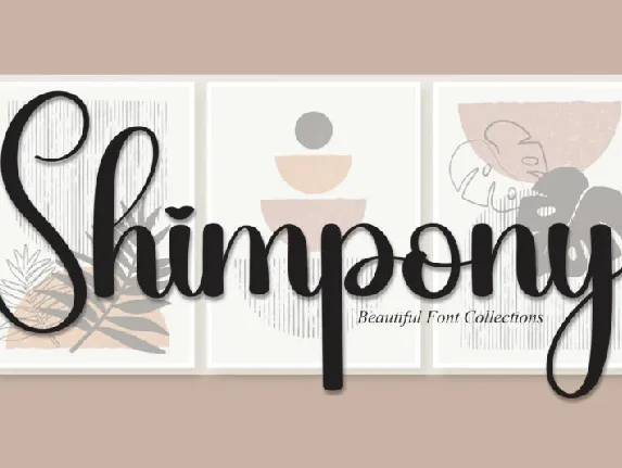 Shimpony Script font