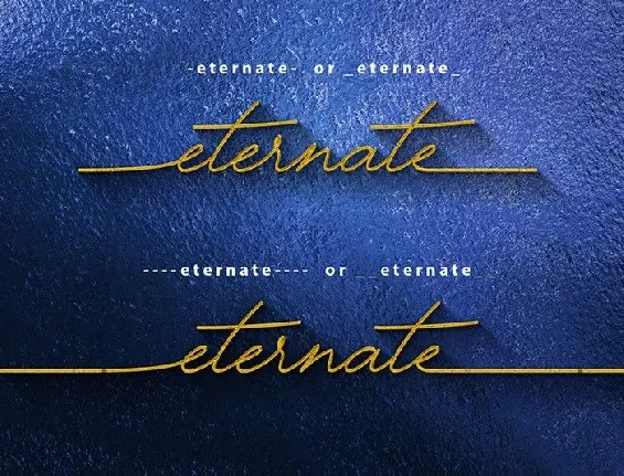 Eternate Signature font