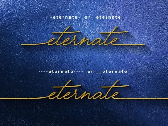 Eternate Signature font