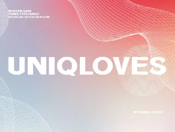 Uniqloves font