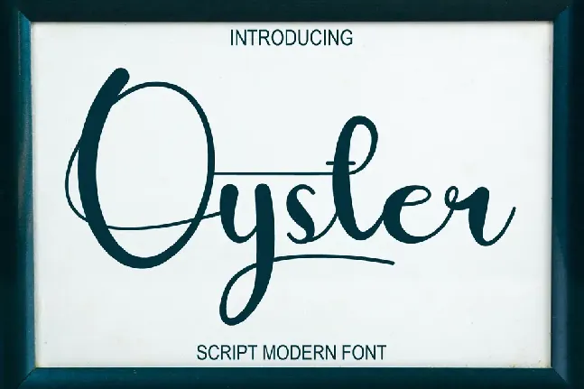 Oyster font