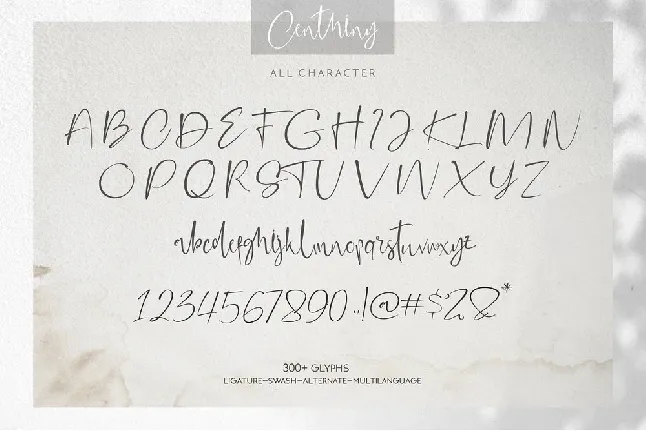 Centhiny font