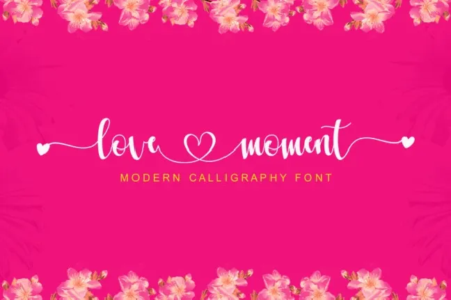 Love Moment Script font