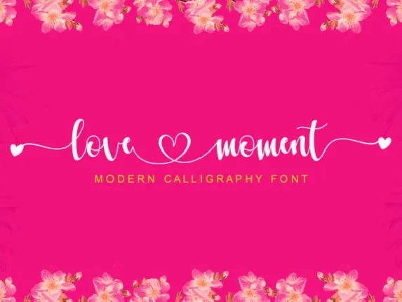 Love Moment Script font