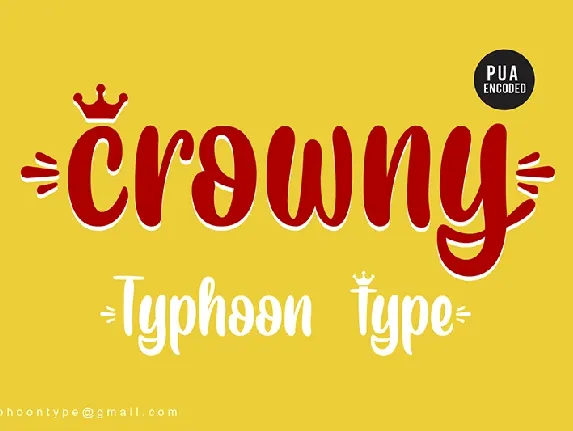 Crowny Script font