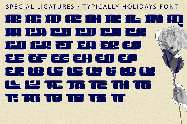 typically holidays demo font