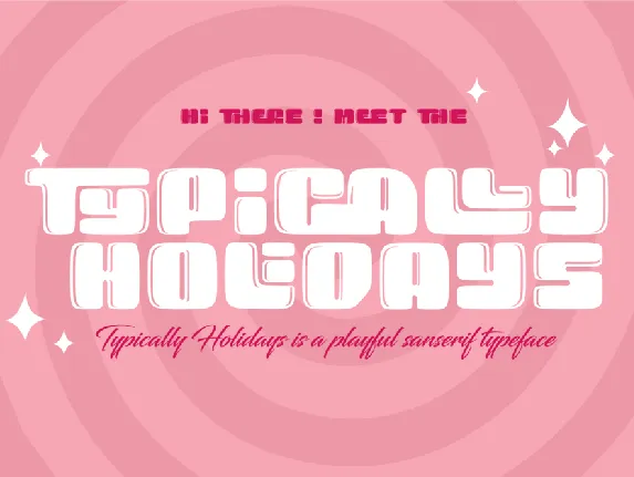 typically holidays demo font