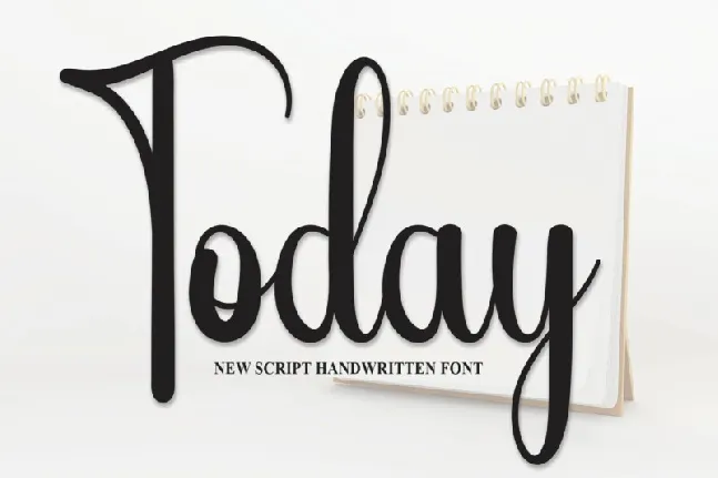 Today Script font