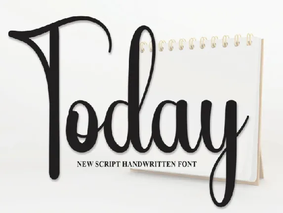 Today Script font