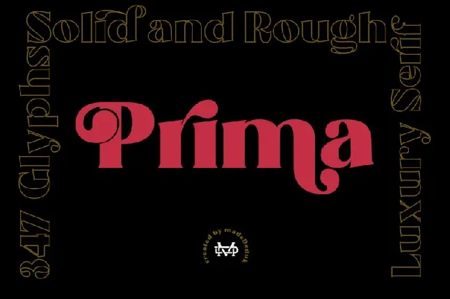 Prima Luxury Typeface font