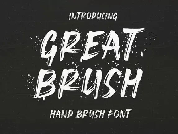 Great Brush font