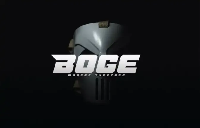 Boge Display font