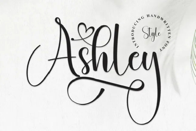 Ashley Calligraphy font