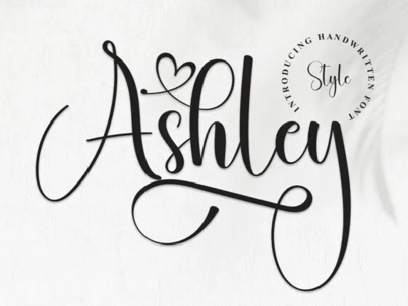 Ashley Calligraphy font