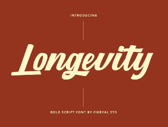 Longevity Script font