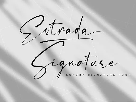 Estrada Luxury Signature font