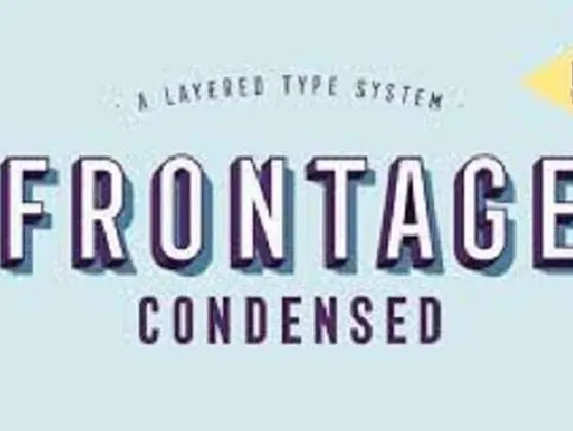 Frontage Condensed font