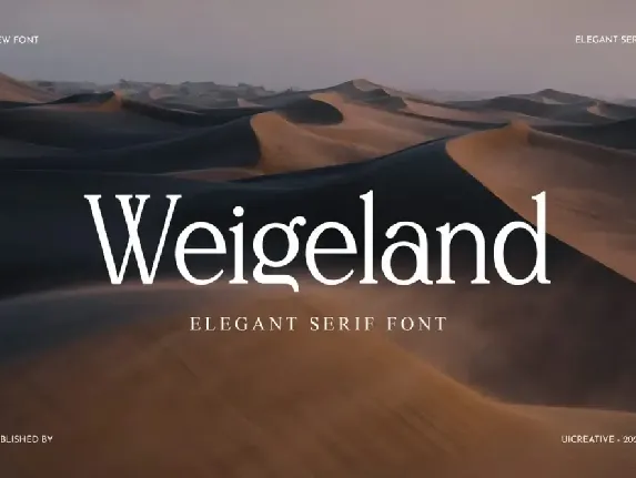 Weigeland font