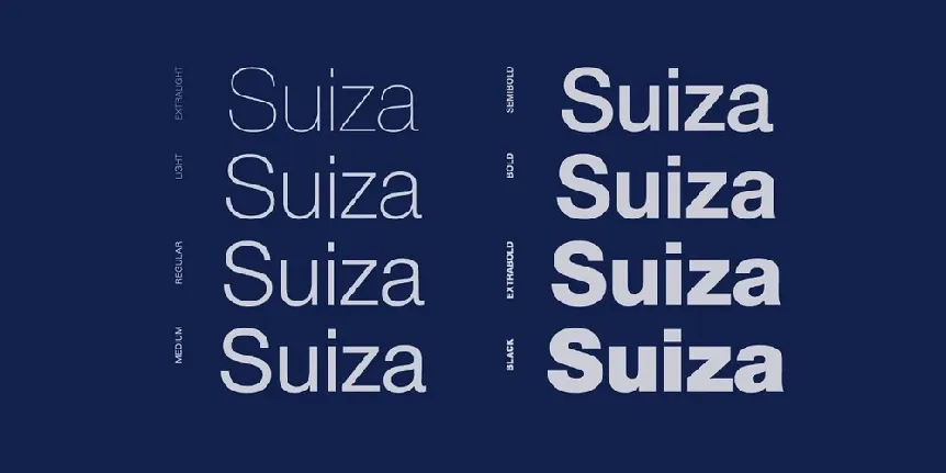 Suiza Family font