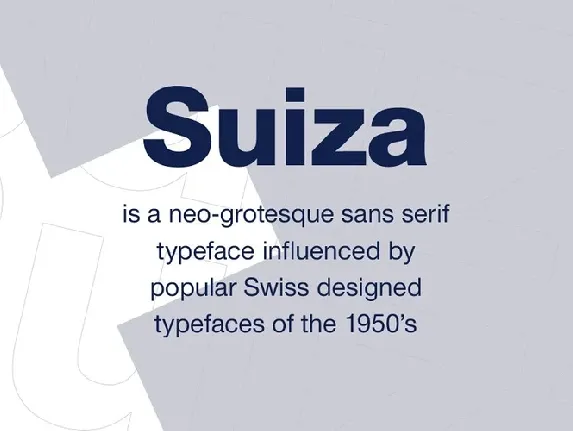 Suiza Family font