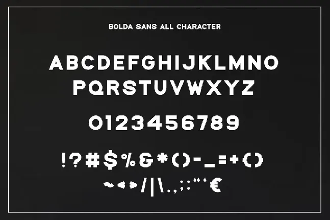 Bolda SansFL font