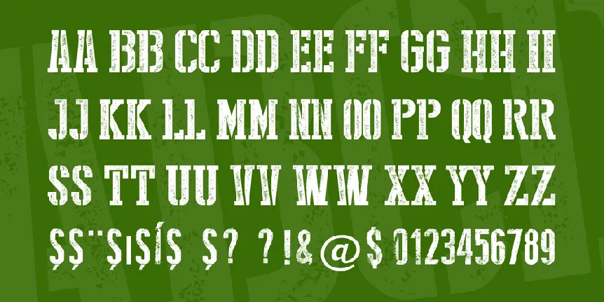 Stencil Style New font