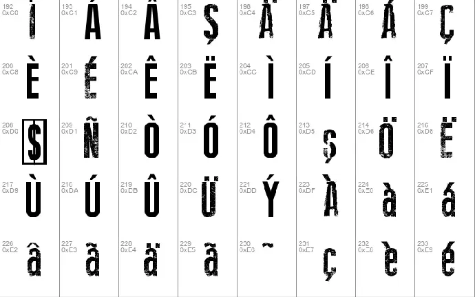 Stencil Style New font