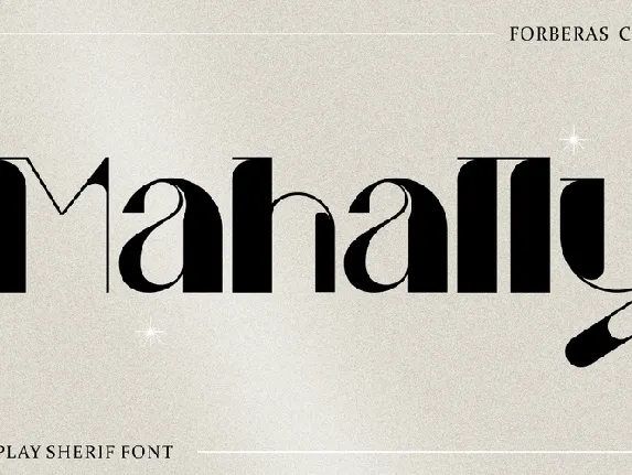 Mahally font