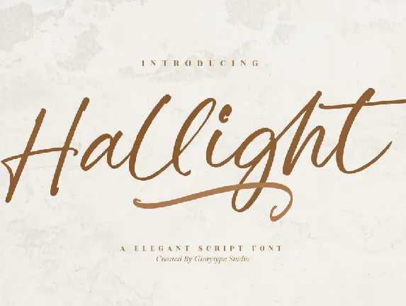 Hallight font