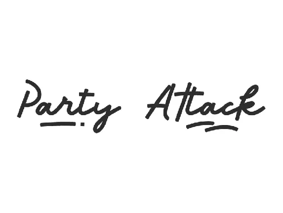 Party Attack font