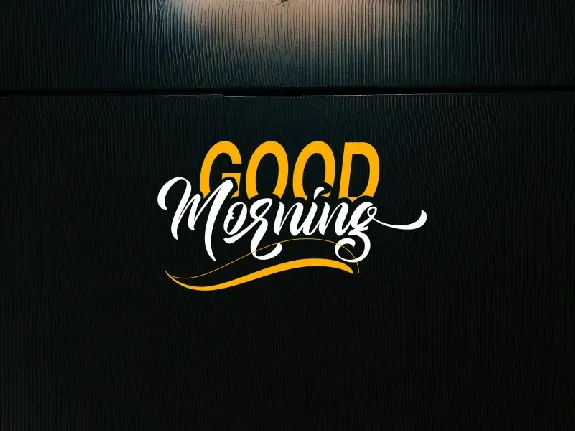 Good Morning Script font