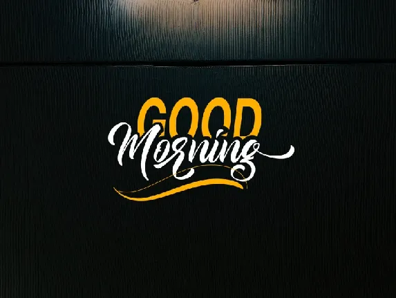 Good Morning Script font