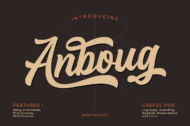 Anboug font