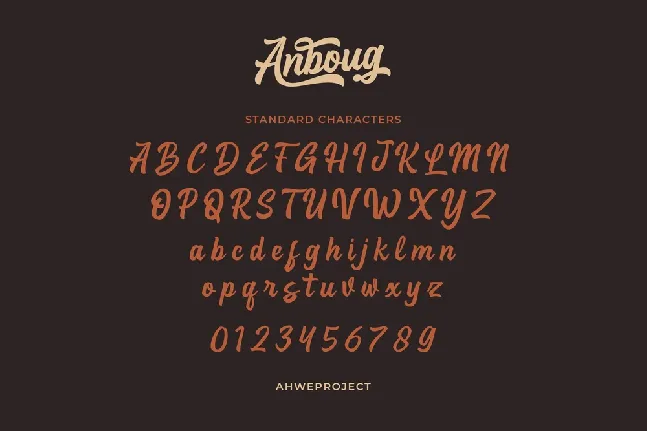 Anboug font