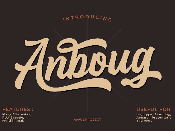 Anboug font