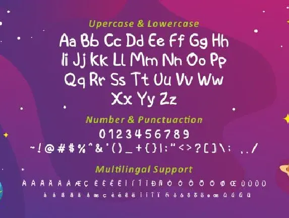 Space kids font