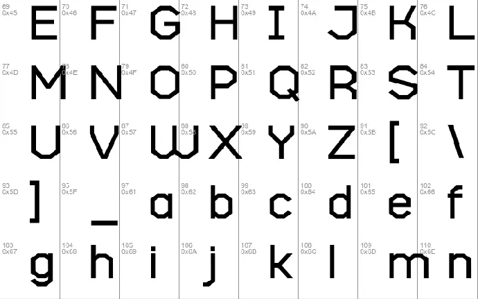 Robotika font