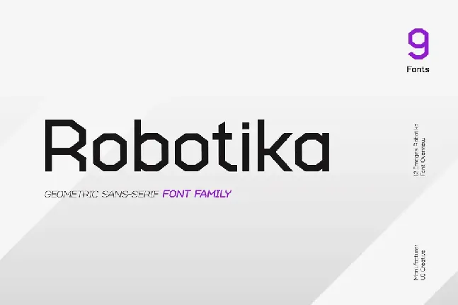 Robotika font