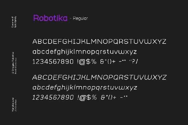 Robotika font