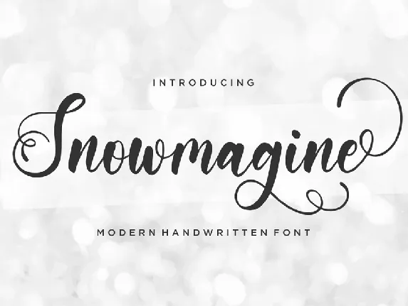 Snowmagine font