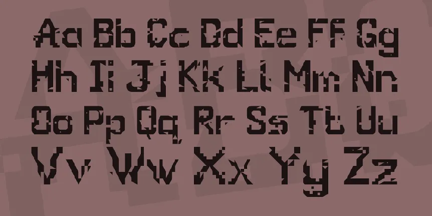 Glitch font