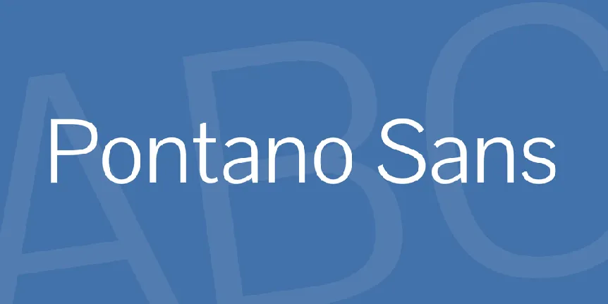 Pontano Sans font