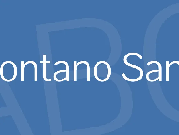 Pontano Sans font