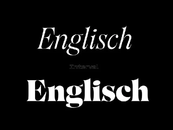 Englisch Family font