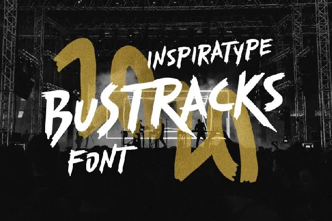 Bustracks Display font